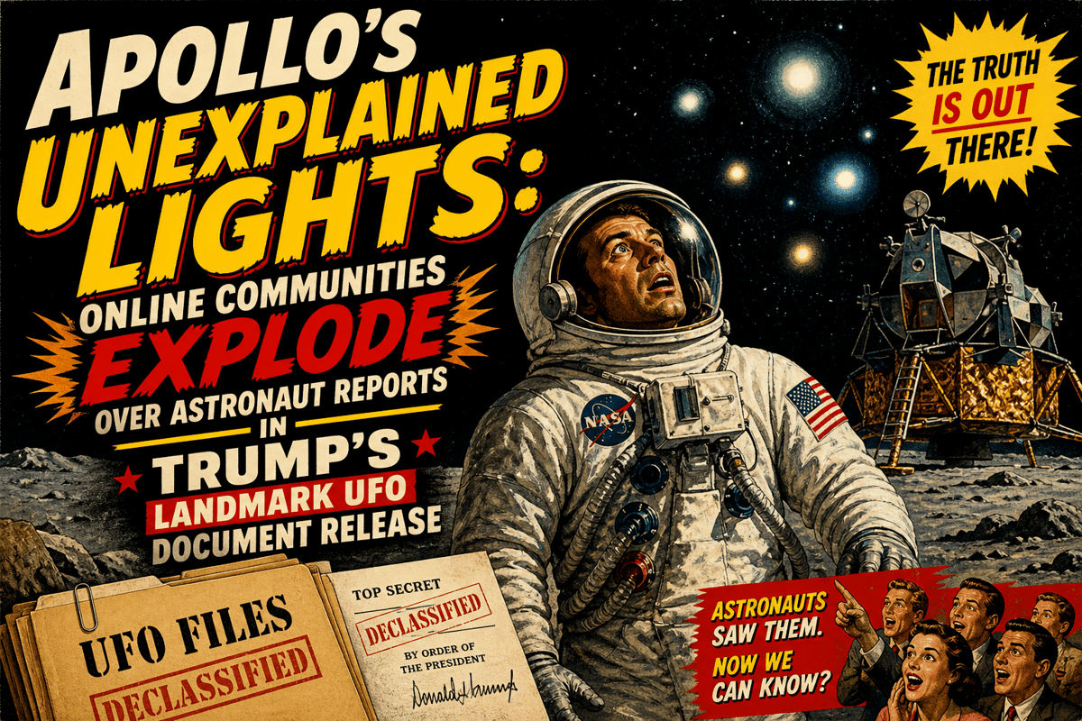 Apollo’s Unexplained Lights: Online Communities Explode Over Astronaut Reports in Trump’s Landmark UFO Document Release