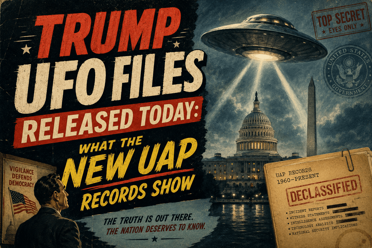 Trump UFO Files Released Today: What the New UAP Records Show
