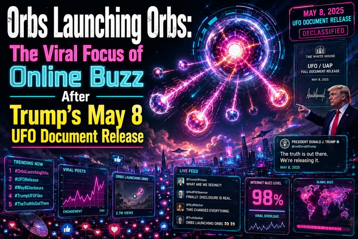 Orbs Launching Orbs: The Viral Focus of Online Buzz After Trump’s May 8 UFO Document Release