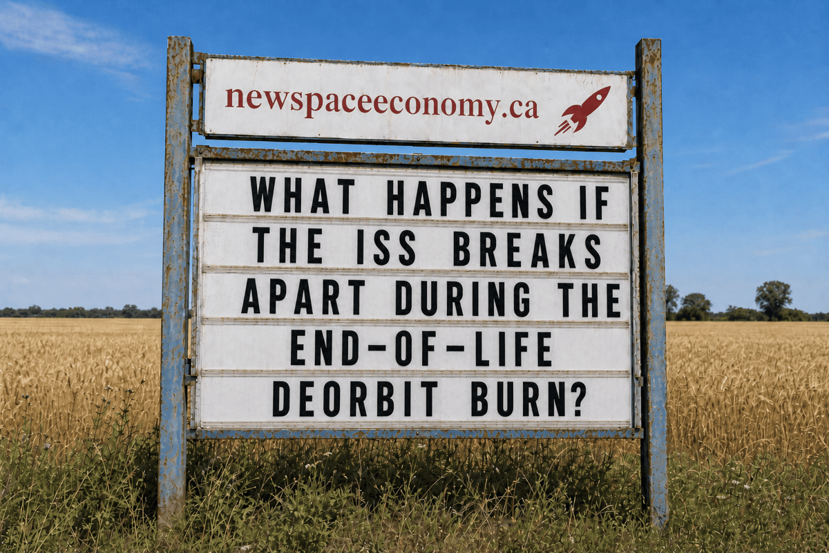 What Happens If the ISS Breaks Apart During the End-of-Life Deorbit Burn?