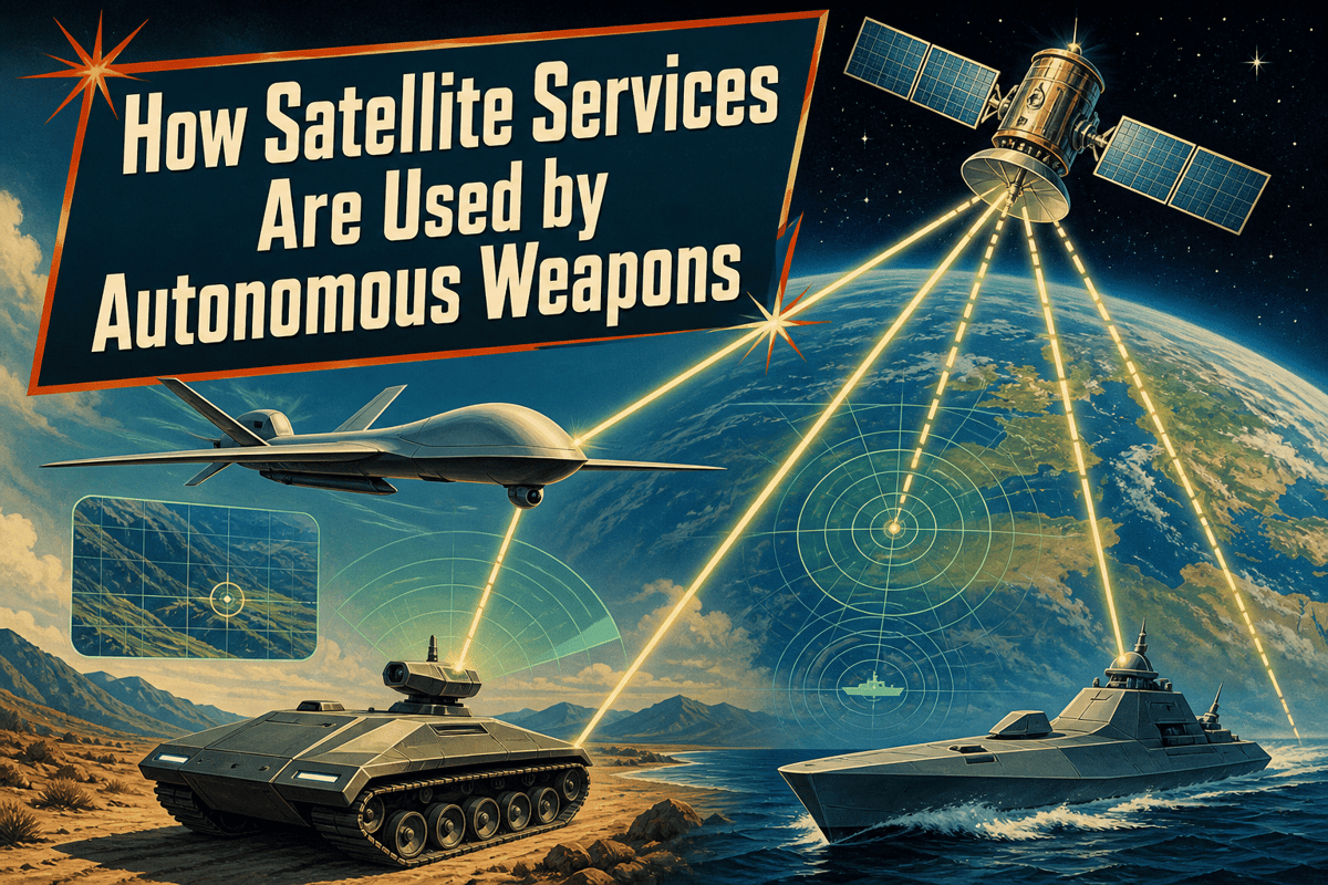 How Satellite Services Are Used by Autonomous Weapons