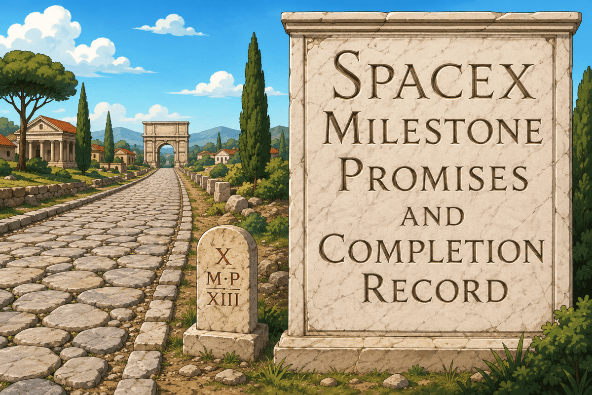 SpaceX Milestone Promises and Completion Record