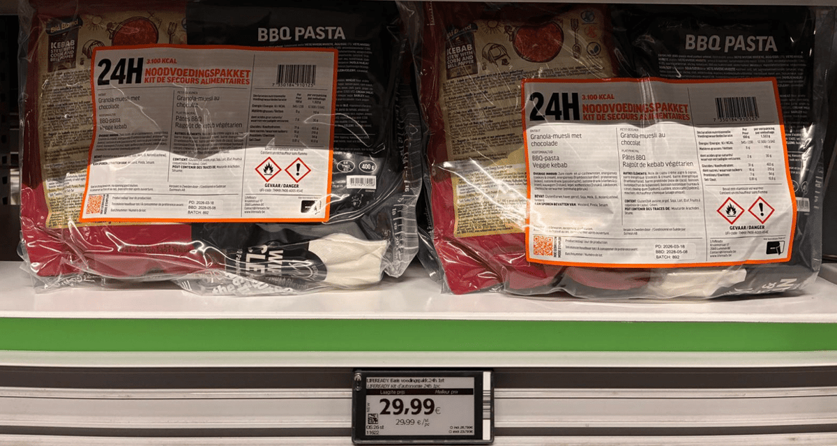 Colruyt Is Selling Emergency Food Kits