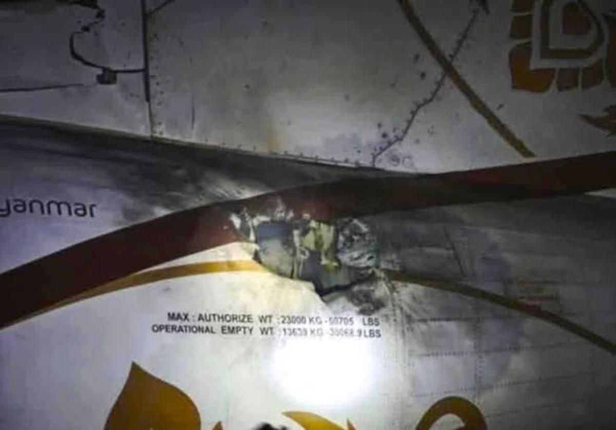 Myanmar Passenger Plane Struck in Alleged FPV Drone Attack at Myitkyina Airport