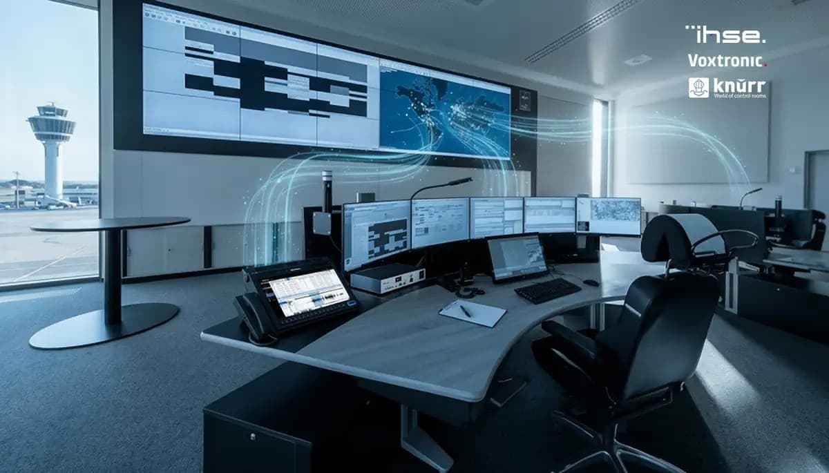 Strong Partnership for Aviation: Knuerr, Voxtronic and IHSE Present Integrated Control Room Solutions at Airspace World