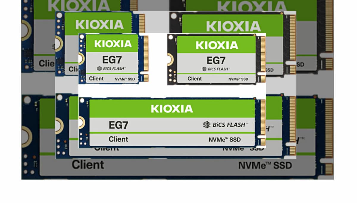 Kioxia Debuts Fast QLC Slablet SSD for PC Makers