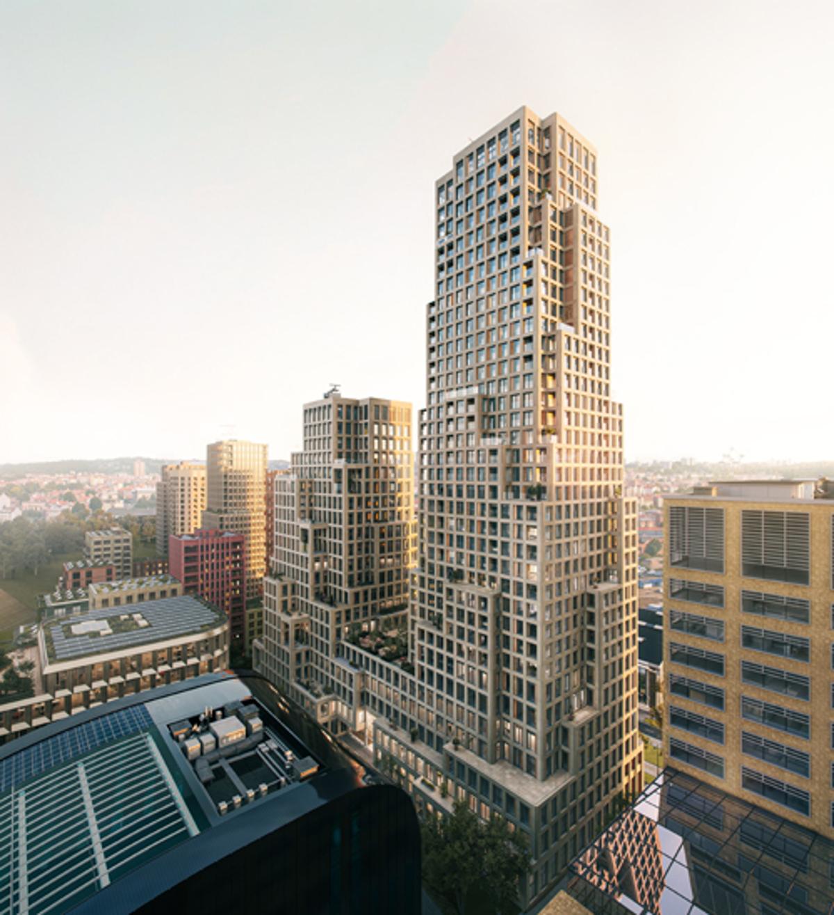 MVRDV Obtains Construction Permit for Low-Carbon Mixed-Use Tour & Taxis Towers in Brussels
