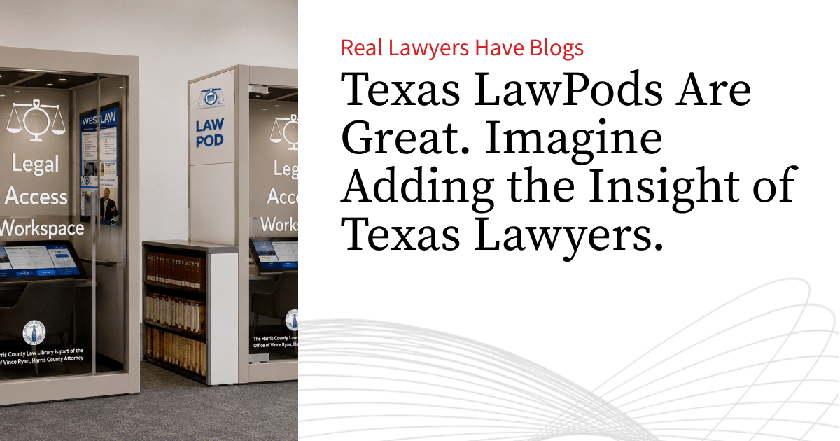 Texas LawPods Are Great. Imagine Adding the Insight of Texas Lawyers.