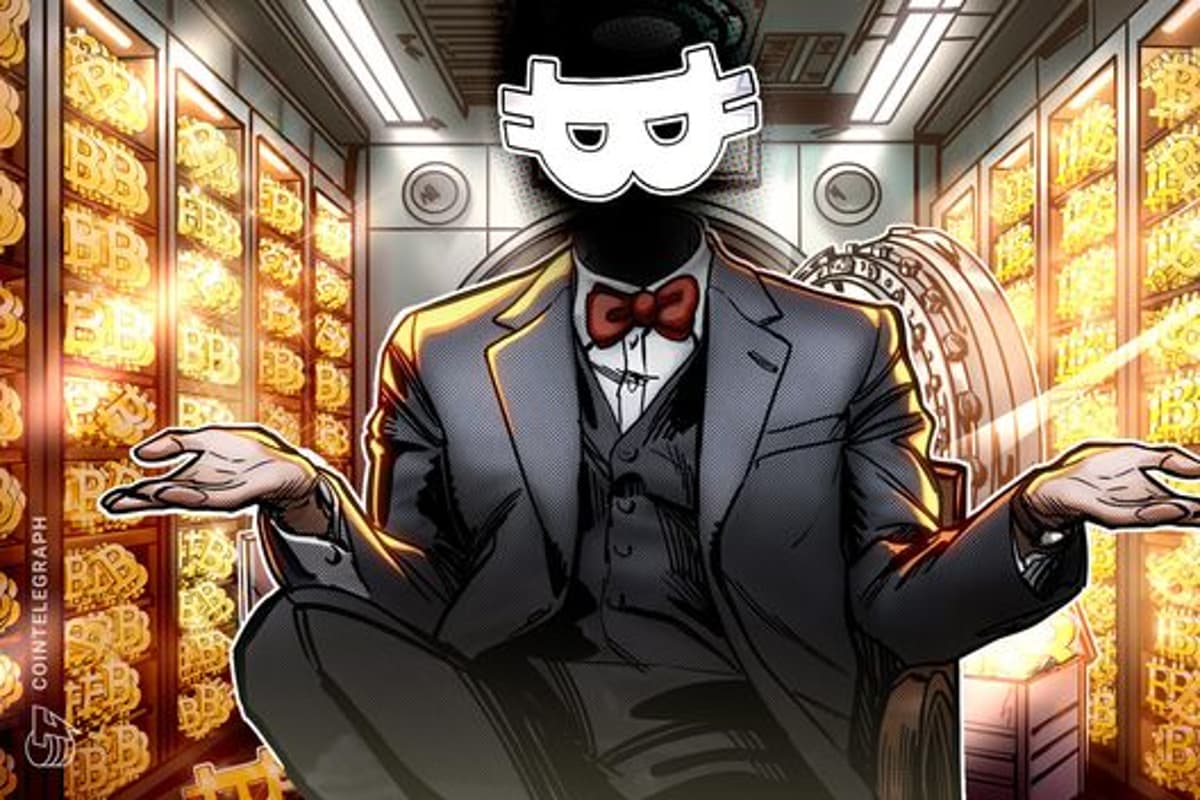 Satoshi's Bitcoin Stash Declined by over $20B From All-Time High Amid Crash