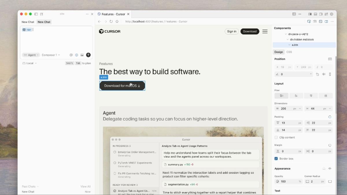 Cursor Launches Visual Editor, an AI Agent Tool that Extends Vibe-Coding to Web App Design