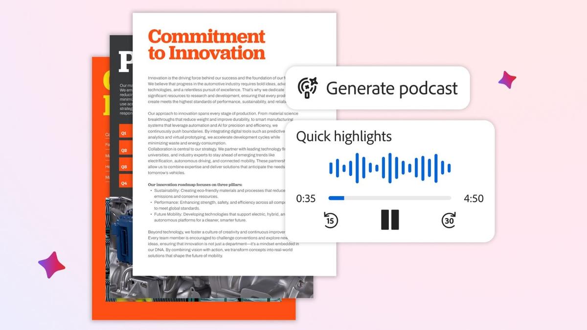 Adobe Acrobat Now Lets Users Turn PDFs Into Notebook LM-Style Podcasts Using AI