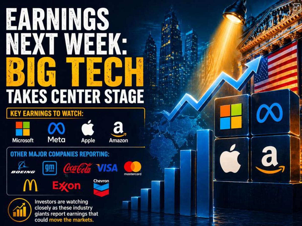 Earnings Next Week: Big Tech Takes Center Stage