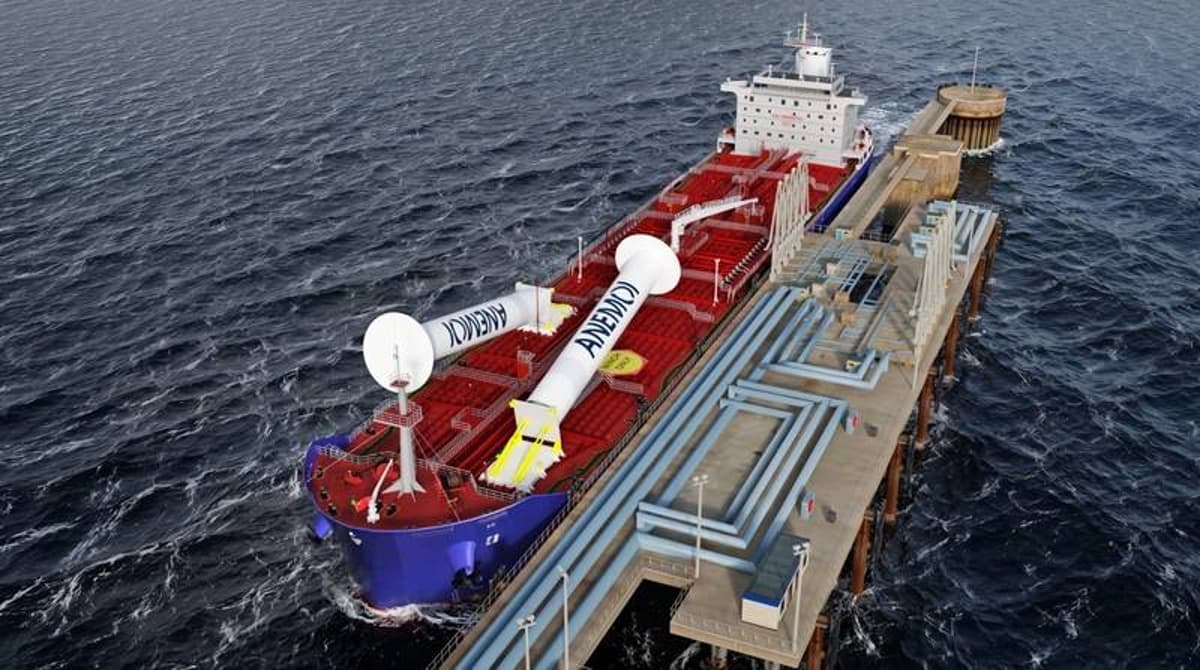 Rotor Sail Wind Propulsion Design Gains Approval for MR Tankers