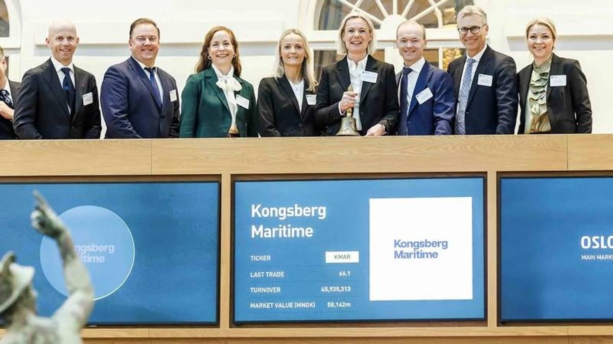 Kongsberg Maritime Begins Trading on the Oslo Stock Exchange