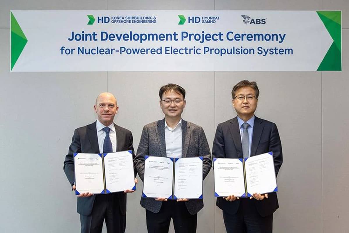 Nuclear Power for Commercial Vessels Central to ABS, HD Hyundai JDP
