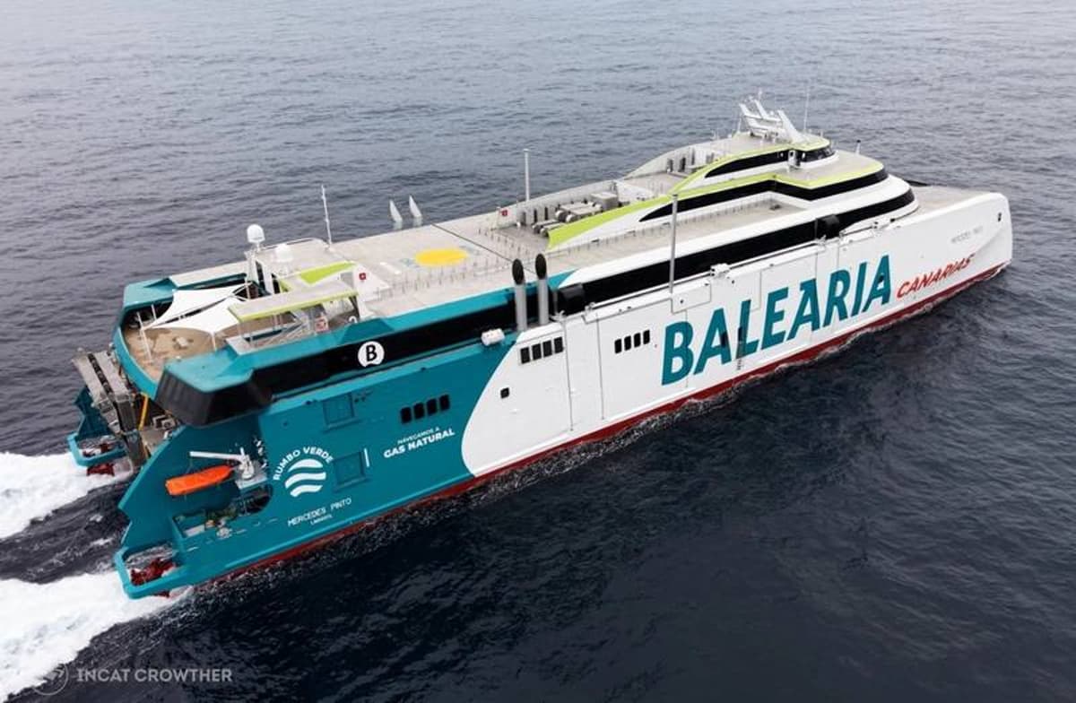 Baleària Dual-Fuel Fast Ferry Newbuild Aces Sea Trials