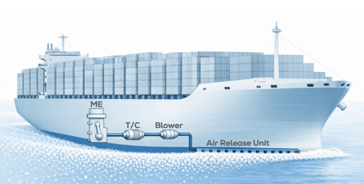 Engine Scavenge Air Boosts Hull Lubrication Fuel Savings