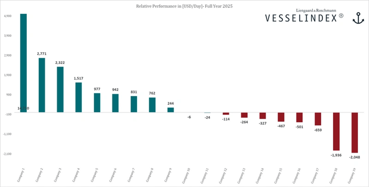Vesselindex Report Shows Fewer Listed Dry Bulk Owners Beat Market in 2025