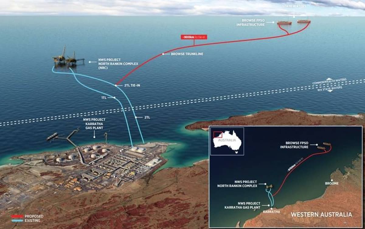 Woodside’s Delayed Browse LNG Project Cost Estimate Climbs to $35B