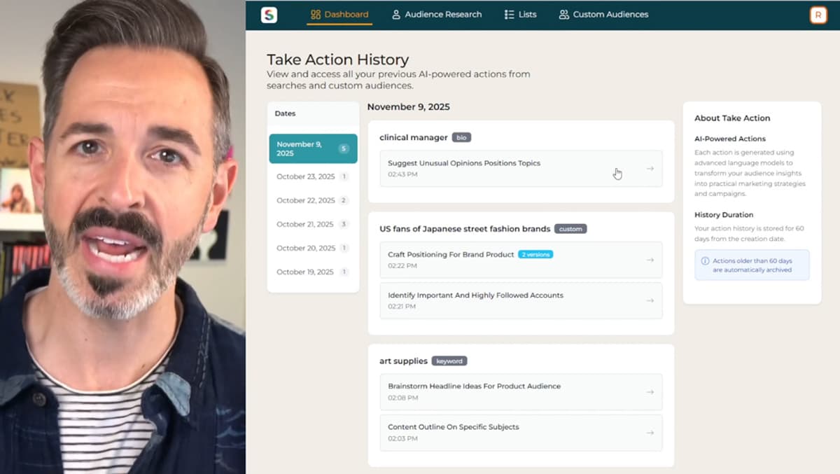 NEW in SparkToro: Take Action Combines Real Audience Data with LLM Magic to Give You Actionable Marketing Takeaways