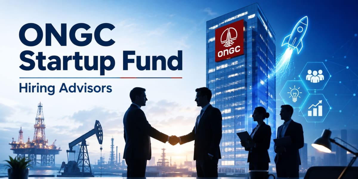 ONGC Startup Fund Opens Advisory Roles to Strengthen India's Energy VC Push