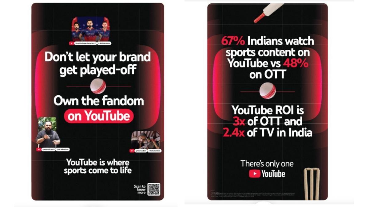 Ahead of the IPL Final, YouTube Print Ad Claims Better Sports ROI than OTT & TV
