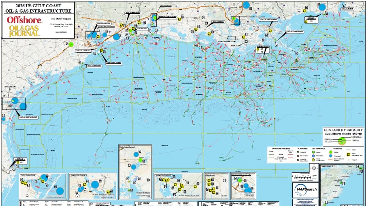 2026 US Gulf Coast Oil & Gas Infrastructure Map