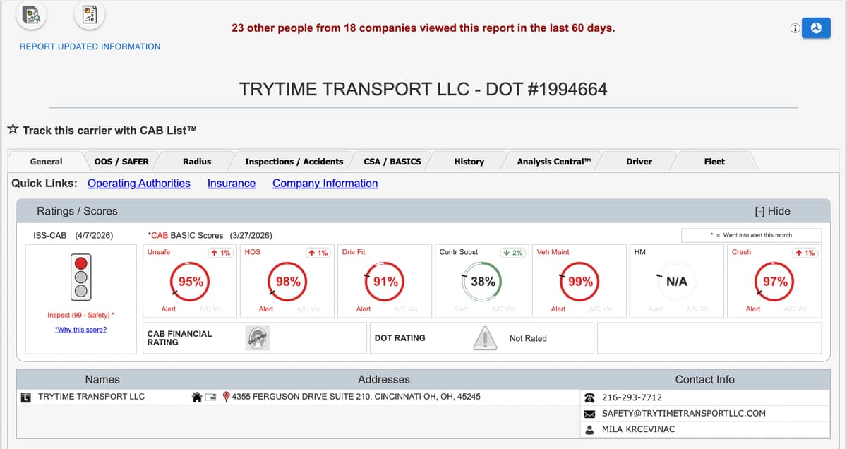 Super Ego's 'Chameleon' Network Includes some of the Worst Fleets in Trucking
