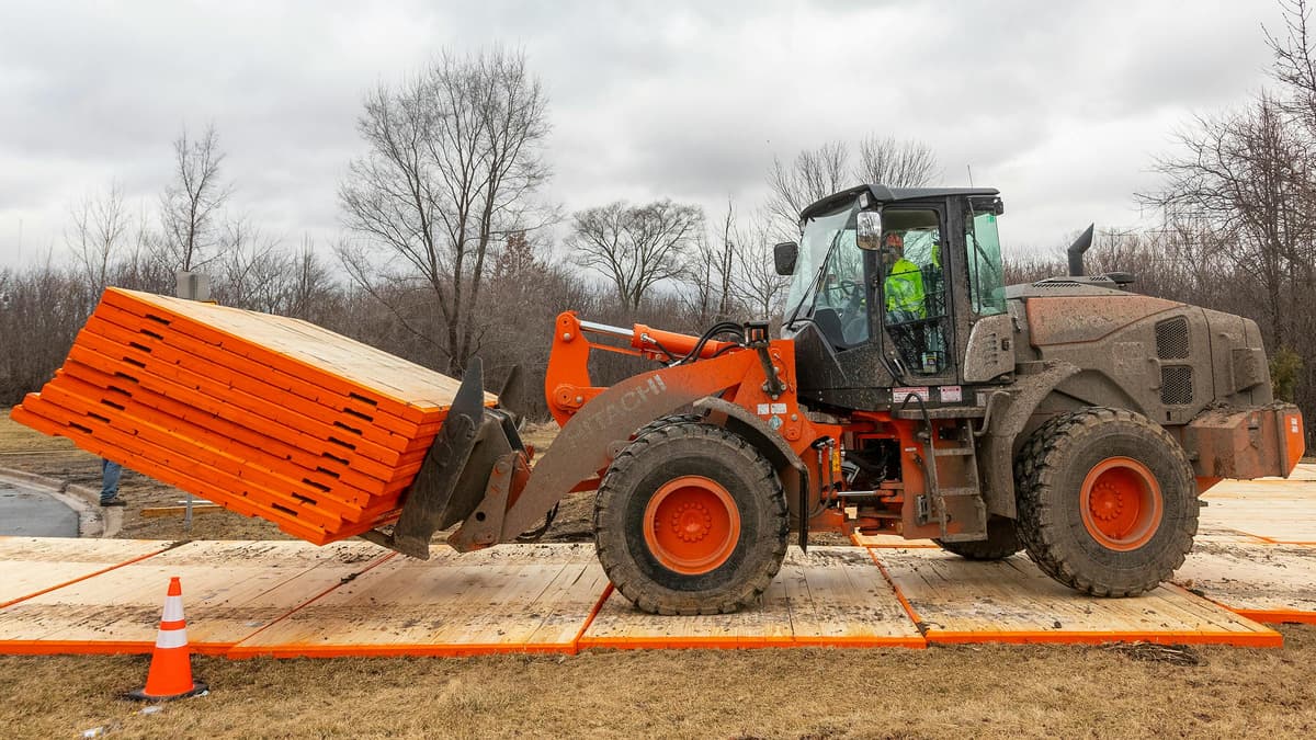 Cross-Laminated Timber Mats for Jobsite Access