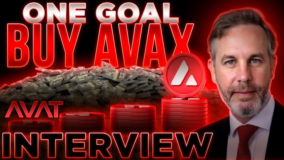 $AVAX Treasury Strategyđș$AVAT CEO INTERVIEWđ„