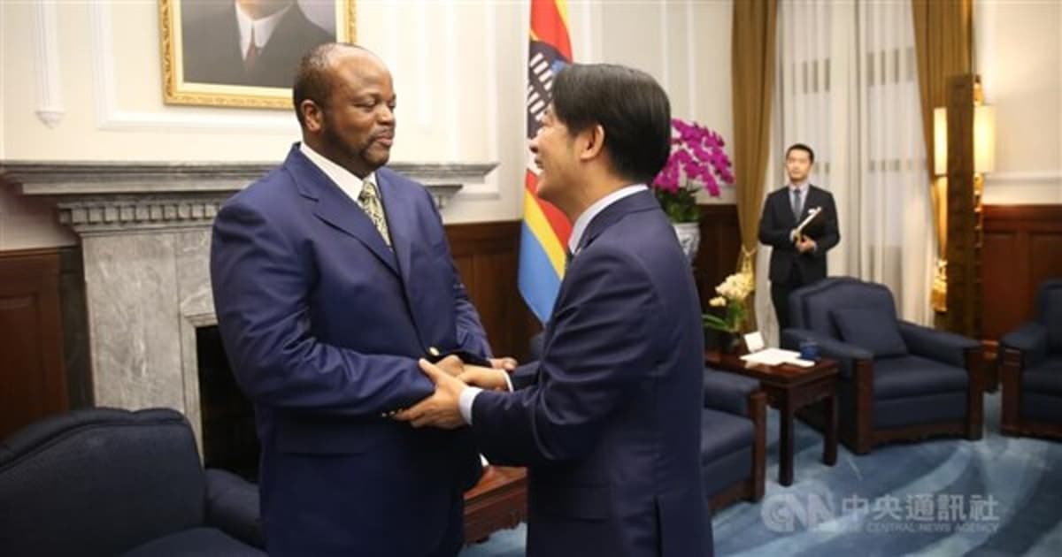 President Says Taiwan's Wishes to Swazi King 'Unaffected' By Travel Plan Change