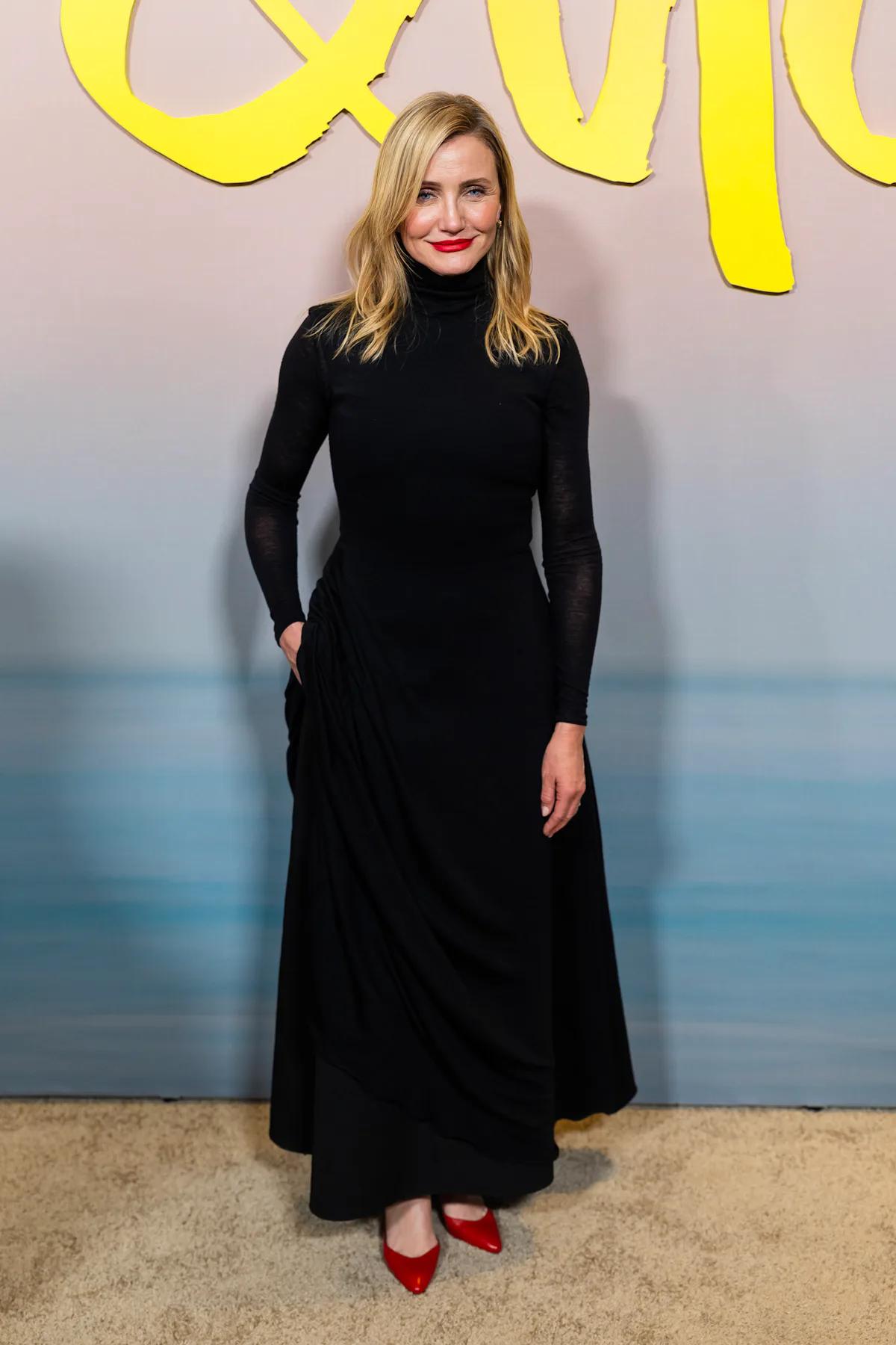 Cameron Diaz Doubles Down On Rich Mom Style With A Pop of Color