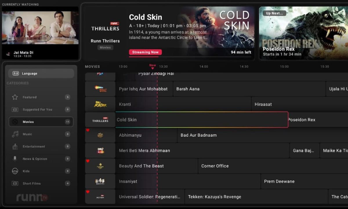 RunnTV Launches Rewind Feature for FAST Streaming Channels