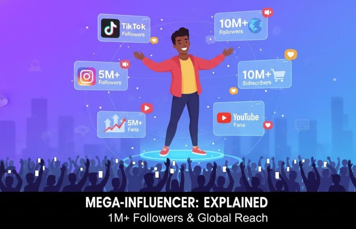 Mega Influencers Explained: Definition, Follower Count, Cost, and When to Use Them