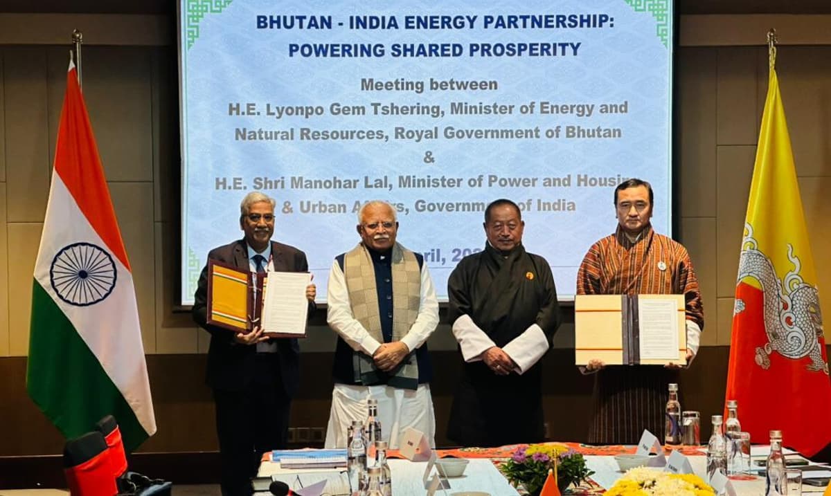 India-Bhutan Hydropower Push: Minister Manohar Lal’s 4-Day Visit to Drive Projects, Trade