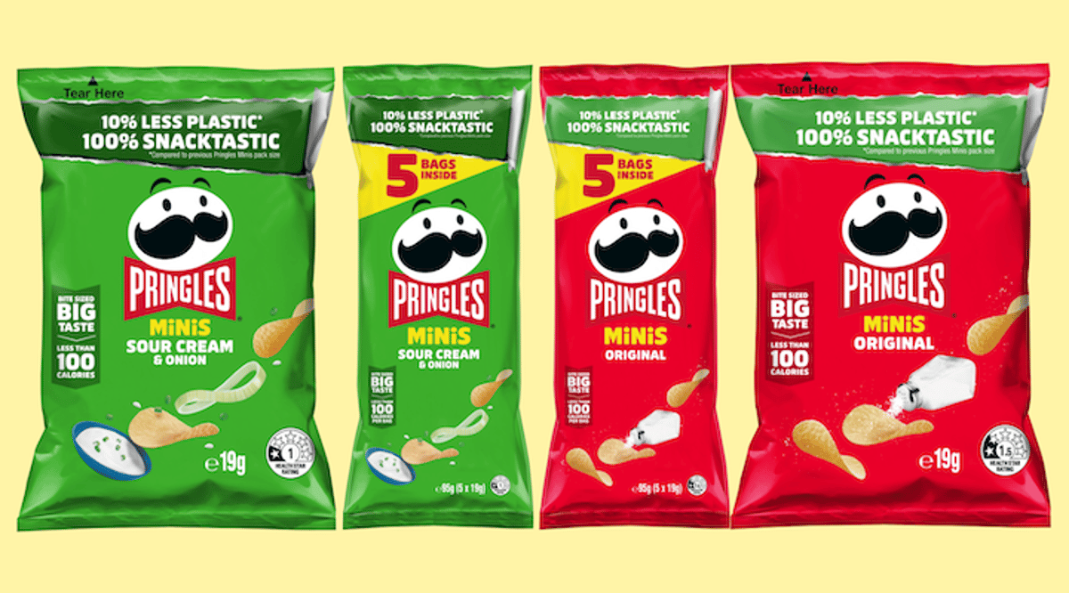 Mars Reduces Plastic Packaging for Pringles Minis by 10 per Cent