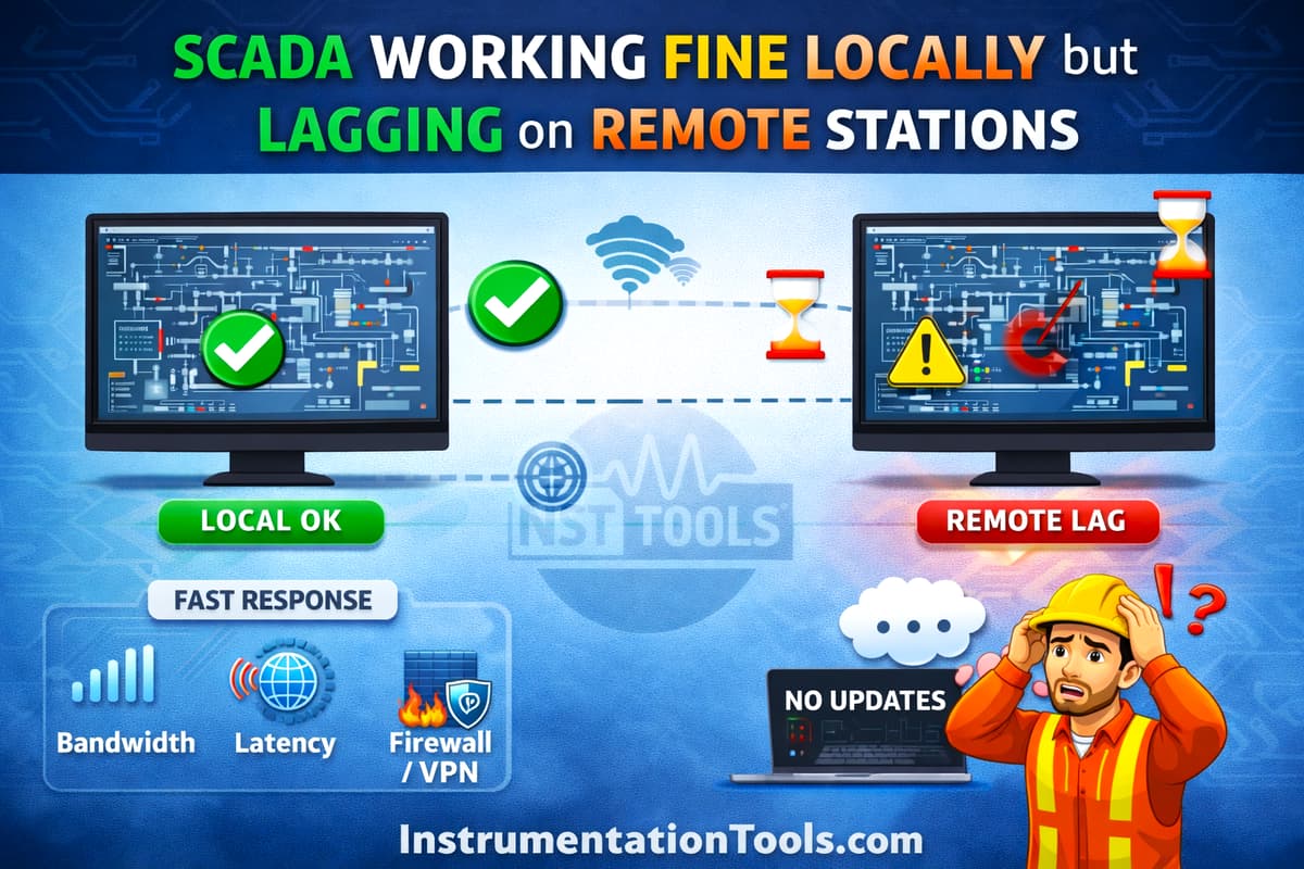 SCADA Working Fine Locally but Lagging on Remote Stations