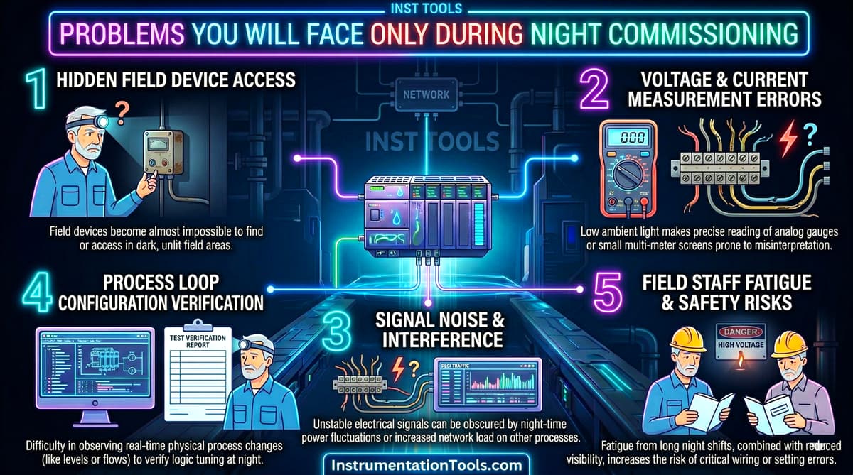 Problems You Will Face Only During Night Commissioning
