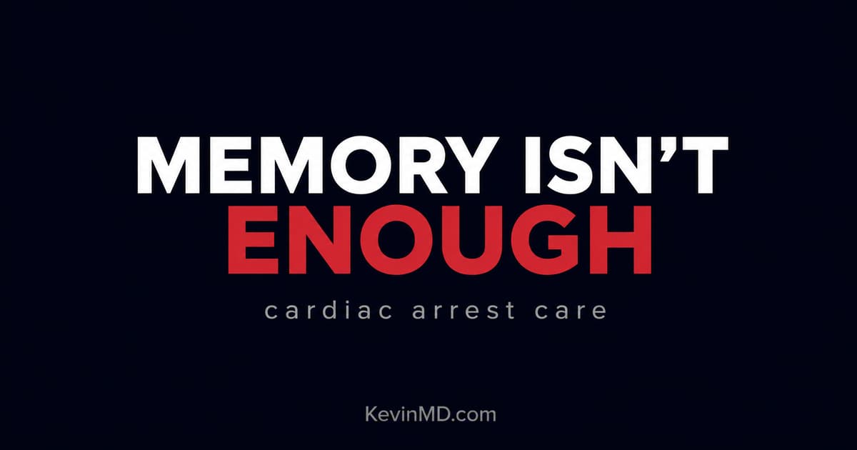 Cognitive Overload in Cardiac Arrest Is a Human Problem