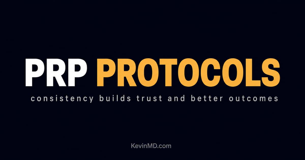 PRP Therapy Protocols Lack Expert Consensus