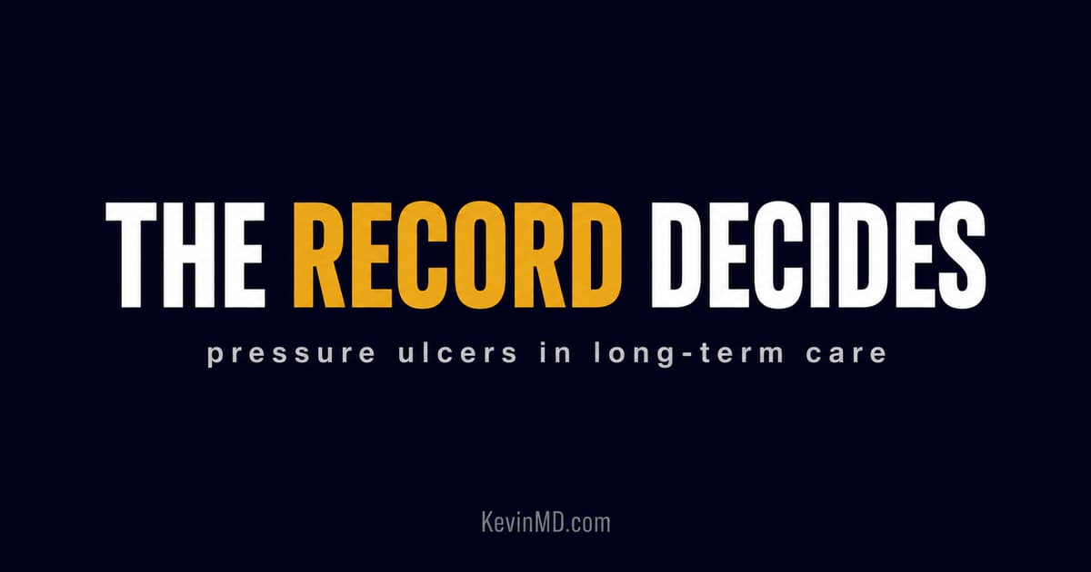 Unavoidable Pressure Ulcer Claims Live and Die by the Record