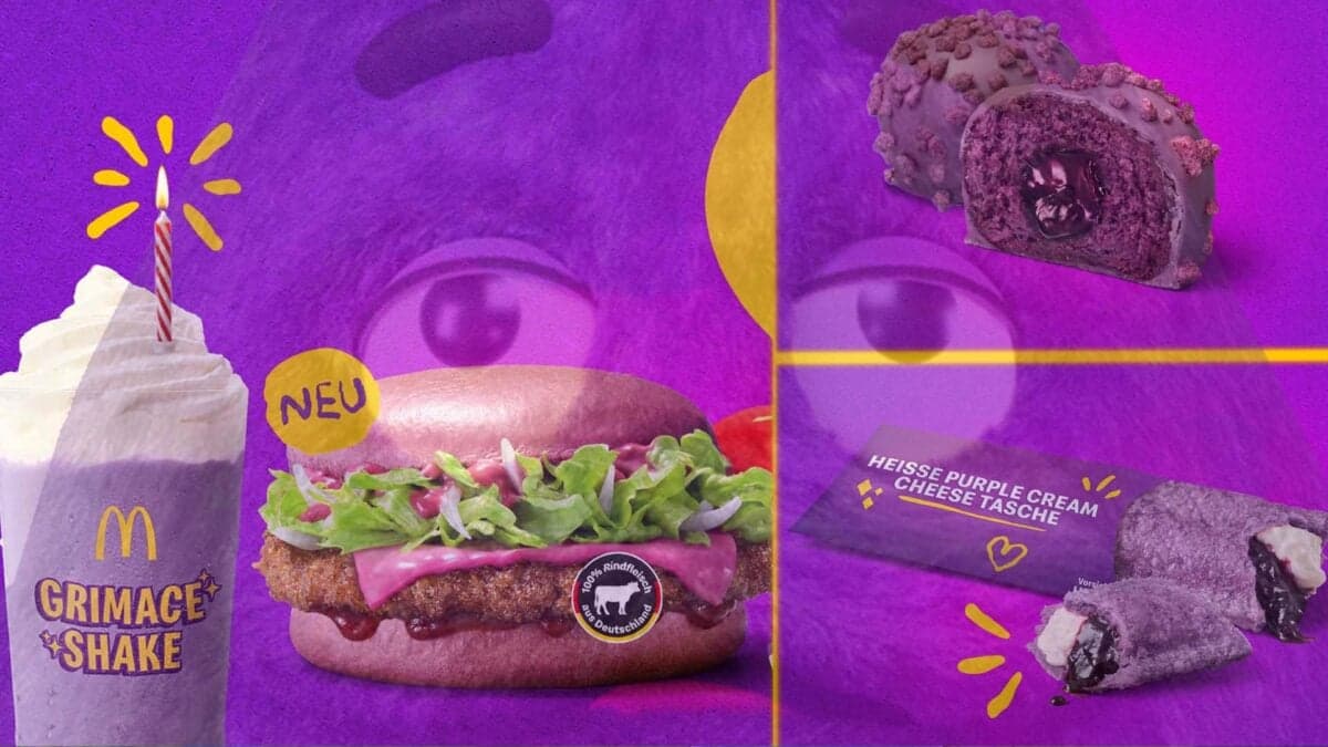 McDonald’s All-Purple Menu Is Bringing Back The Grimace Shake