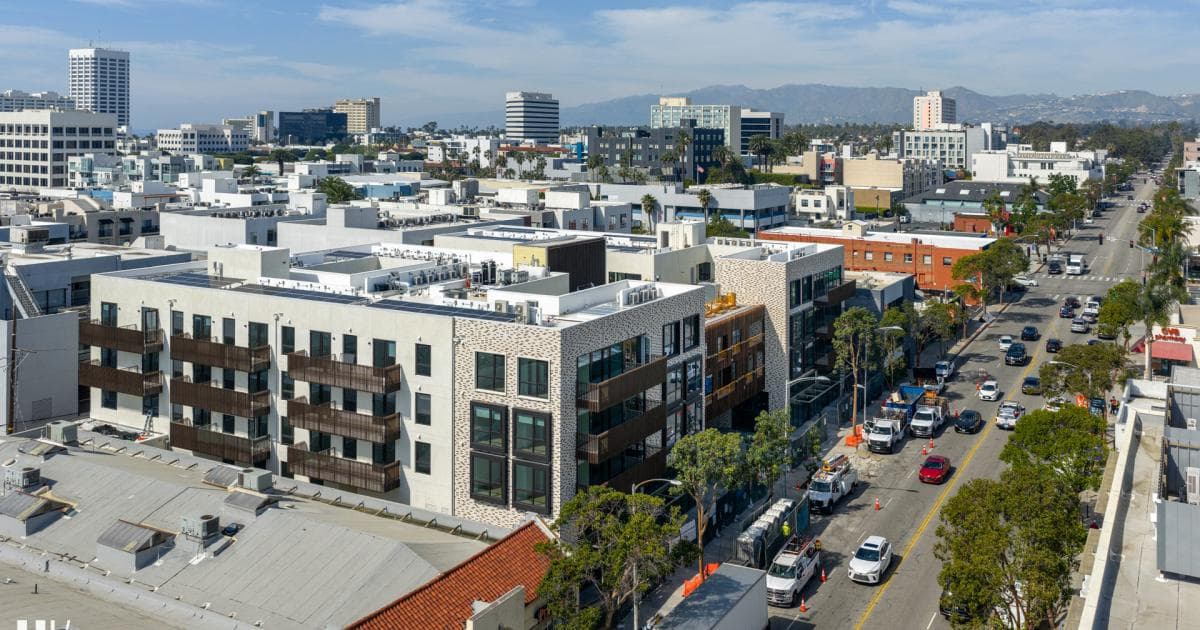 Mixed-Use Complex Unwrapped at 1430 Lincoln Blvd. In Santa Monica