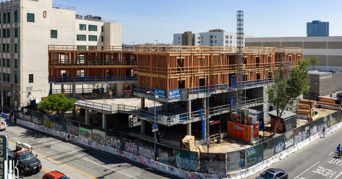 Downtown Women's Center Project Rises at 501 E. 5th Street