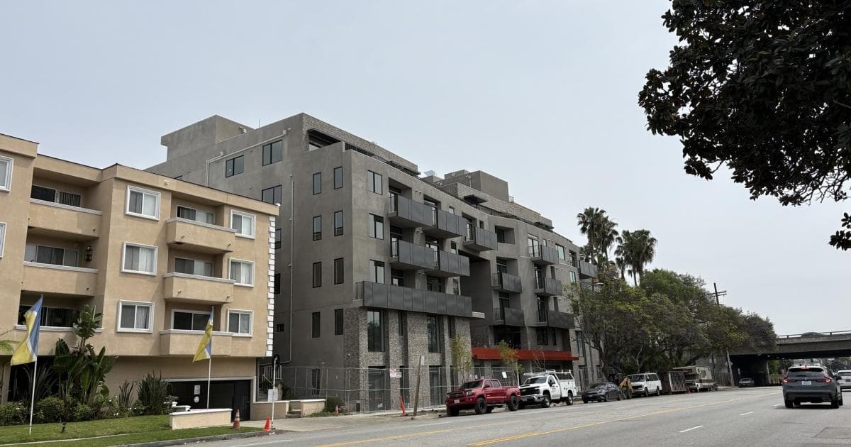 New Apartment Complex Unwrapped at 2450 S. Barrington Ave. In Sawtelle