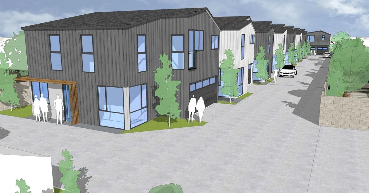Nine Townhomes Pitched for 16215 Bonsallo Ave. In Harbor Gateway