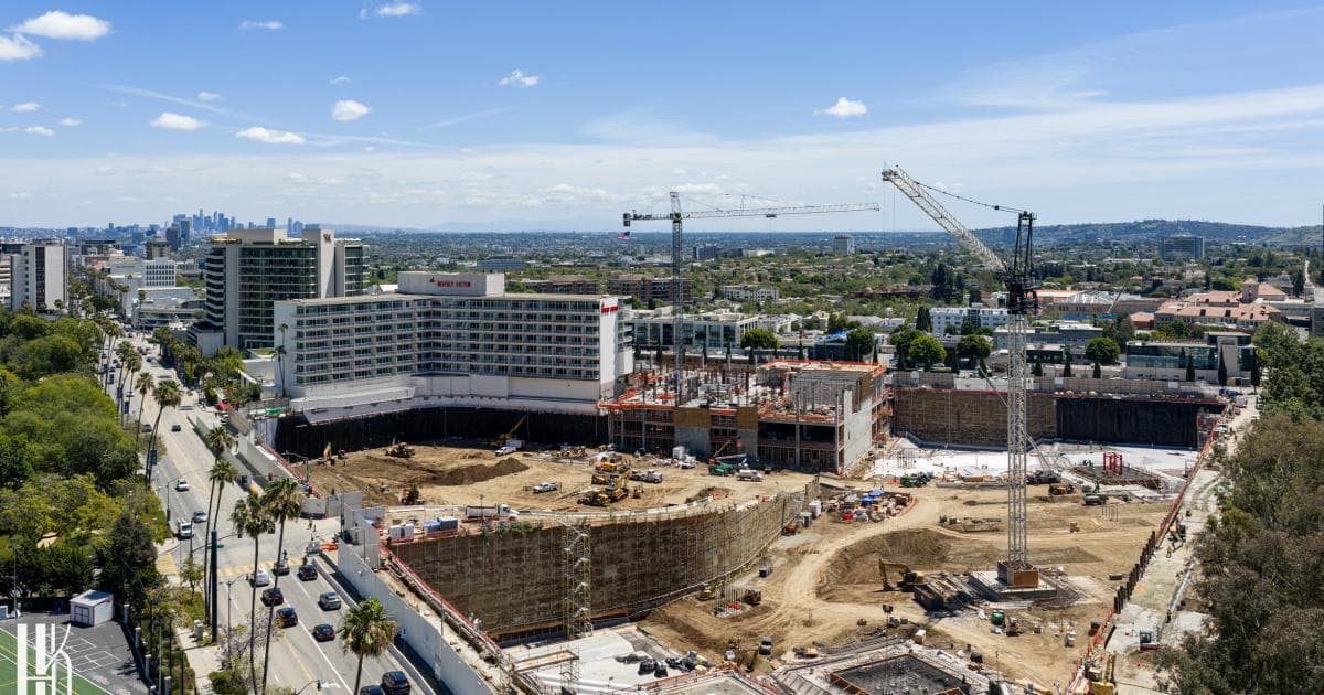 Soaring Above the 17-Acre One Beverly Hills Site
