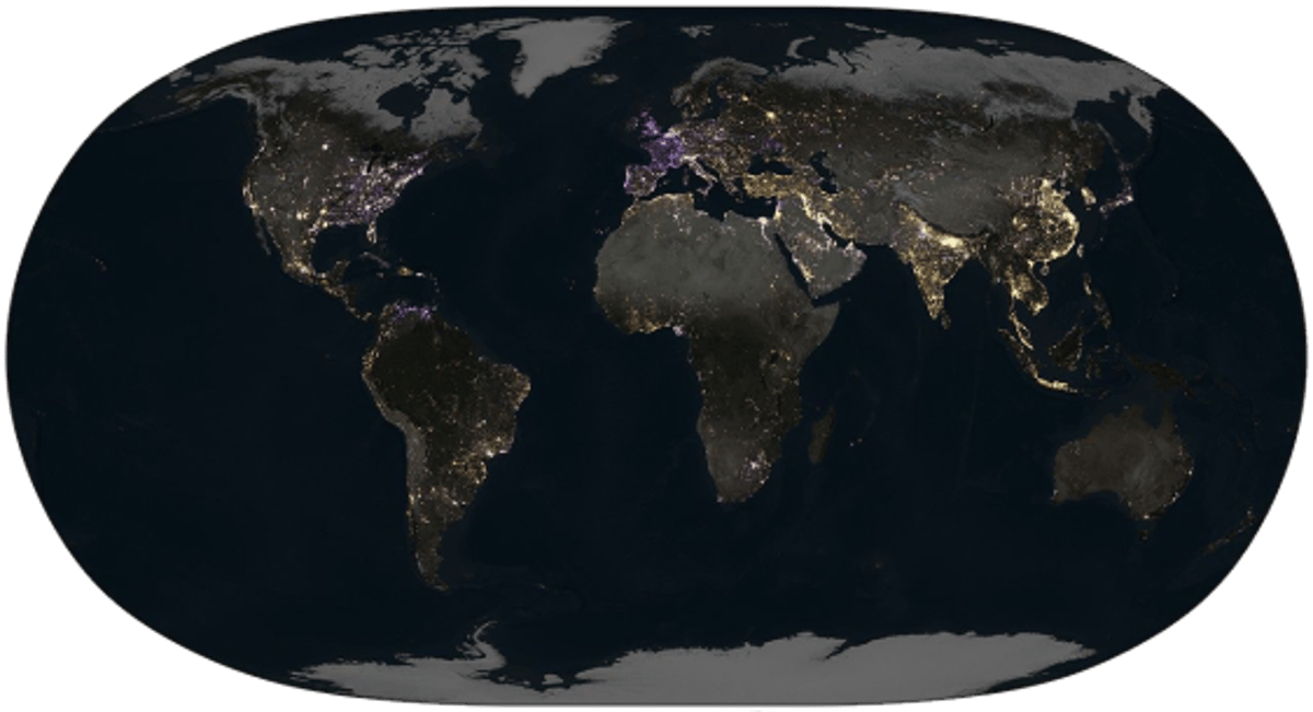 New NASA Graphic Captures Human Activity at Night