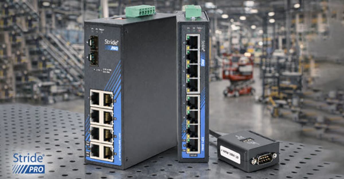 Stride Pro Unmanaged+ Ethernet Switches From AutomationDirect