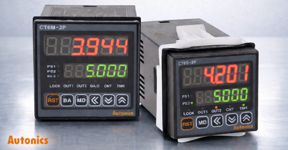 Autonics CT Series Counter/Timers From AutomationDirect